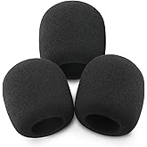 LEFXMOPHY Pop Filter for Samson Q2U Mic Cover Microphone Replacement Foam, 3pack Windscreen