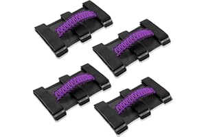 Kujunpao4 X Roll Bar Grab Handles Grip Handle Compatible with Jeep Wrangler JLU JK JKU TJ YJ LJ JT JL & Gladiator JT 1987-2021 UTV & ATV, Fits 1.5 to 3 Inch Bars 3 Straps Woven Holder(Purple)