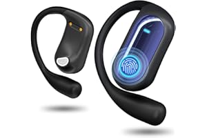 MOZC AI Language Translation Earbuds, Bluetooth 5.4 Headphones Translator for 168 Languages & Accents, OWS LCD Touch Screen Real-Time Earphones Fit iOS and Android Ideal for Travel Business Learning,Blue