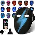 Depointer Life Led Mask with Voice Recognition Gesture Sensing, Light up Mask with Programmable App Multi-Patterns Display