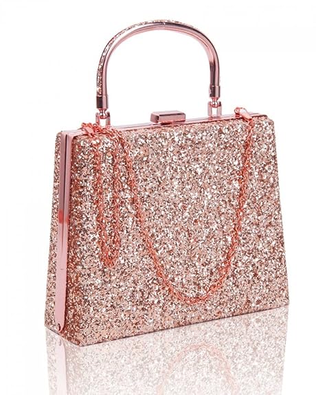 rose gold shoes and handbags