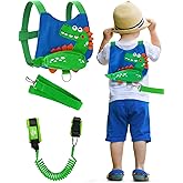 Lehoo Castle Toddler Leash for Boys, 4-in-1 Toddler Harness with Leash with Anti Lost Wrist Link for Kids, Baby Leash for Walking, Kids Leash Backpack (Dinosaur Blue)