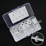 ZWFSDM 650 Pcs Nylon Washers Assorted M2/M2.5/M3/M4/M5/M6/M8/M10 White view 7