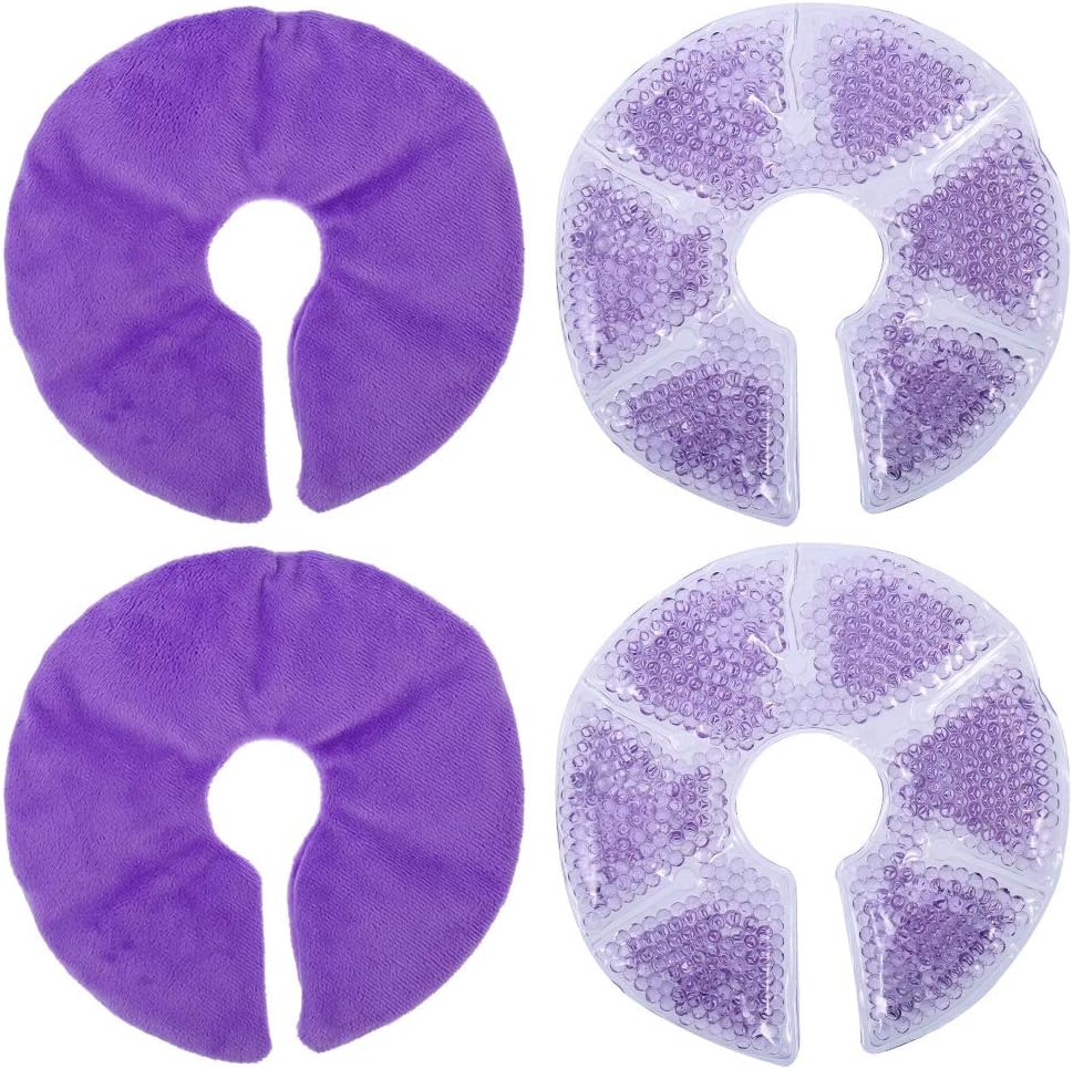 Breast Therapy Gel Pads, 2 PCS Reusable Hot and Cold Therapy