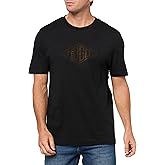 Hugo Mens Textured Retro Logo Cotton T-Shirt