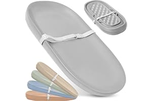 JOOL BABY PRODUCTS Jool Baby Waterproof Baby Changing Pad - Easy to Clean, Lightweight & Portable - Large Foam Cushion for Comfort (Gray)