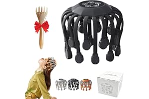 Octorelax Head Massager, OctoRelax Anti-Stress Massager, Octopus Head Massager Scalp, 20 Massage Nodes 360° Scalp Relaxation,