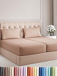 Split King Size 5 Piece Sheet Set - Comfy