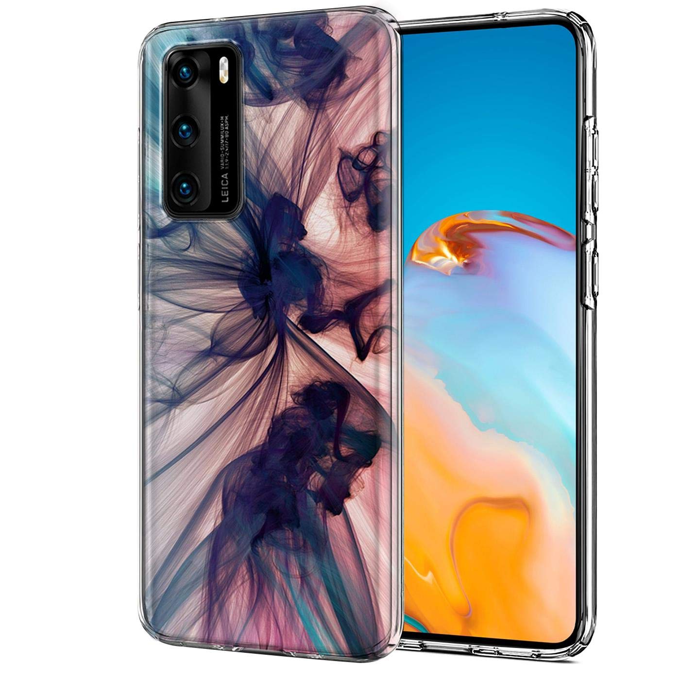 Verco Mobile Phone Case for P40 Case, Premium Pattern Mobile Phone Cover for Huawei P40, Soft Flexible TPU Case, Abstract