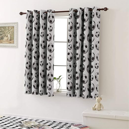 Amazon Com Mozenou Grommet Top Window Curtain Panels Boys Room
