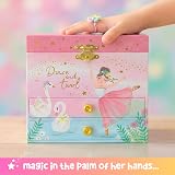 Giggle & Honey Musical Ballerina Jewellery Box Pink for Girls 17.1 x 13.3 x view 7