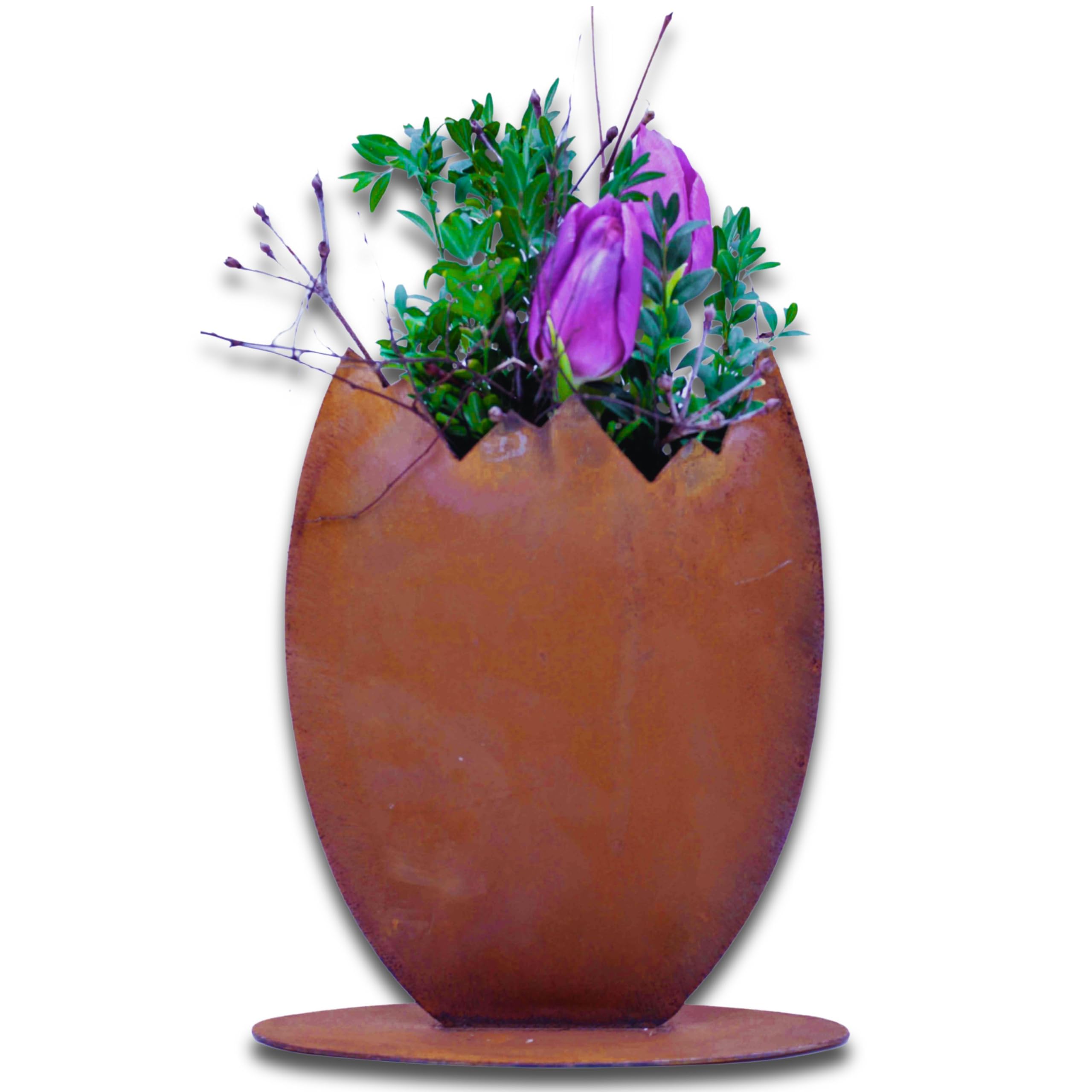 Patina Easter egg for plant, Decoration for Easter