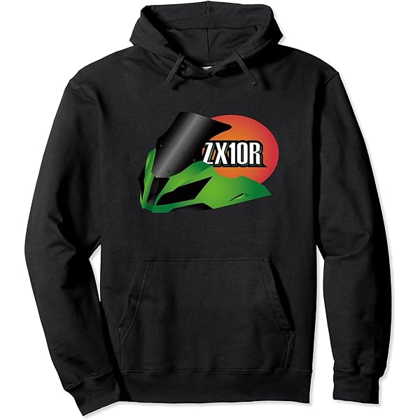 R　Trois Logo Knit Hoodie Kawasaki ZX-10R 2021-22 Hoodie - Motorcycle Sweatshirt for