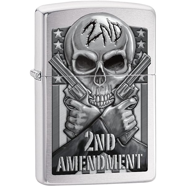 Amazon.com: Zippo Lighter: Lucky Bastard Skull - Black Matte