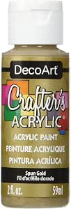 DecoArt Crafter's Acrylic Paint - 2 Oz Bottle - Wild Green Color For DIY & Crafts