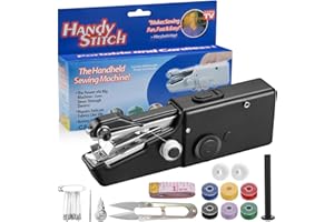 Kssvzz Handheld Sewing Machine, Mini Sewing Machine with 14Pcs Sewing Accessories, Portable Sewing Machine for Quick Stitchin