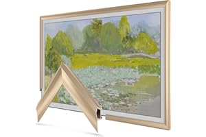 FRAME MY TV Pale Gold Prismatic 43" Alloy Deco TV Frame - Compatible ONLY with Samsung The Frame TVs (Fits 2021-2025, LS03A, LS03B, LS03C, LS03D, LS03FA)