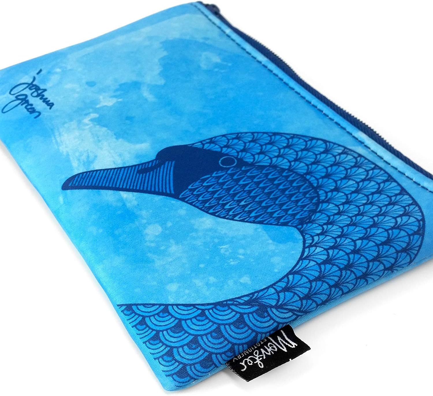 Monster Stationery - Single-Pocket Neoprene Pencil Case - Joshua Green Design - Swan - Image 3