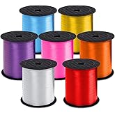 7 Pack Curling Ribbon - 1750 Yards Crimped Balloon Ribbon - Gift Wrap & Crafts (Colorful) For Mothers Day, Birthday, Wedding, Party Decoration