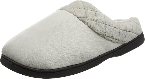 Dearfoams Velour Closed Back W/Embr, Zapatillas de Estar por casa para