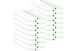 Harloon 210 Pcs Mini Self Laminating Calibration Labels 0.5"x1" Waterproof Adhesive Stickers with Clear Flap for Nist and Iso-900 Calibrations, Inventory, Quality Control Organization