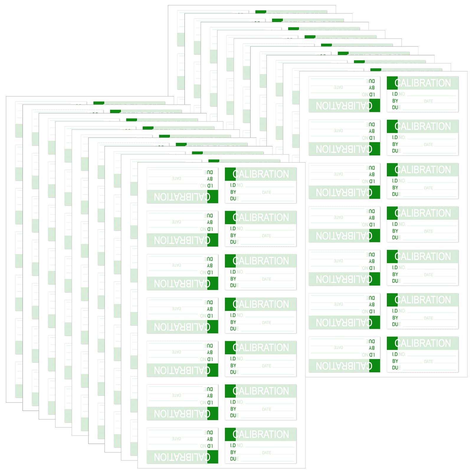 Photo 1 of Harloon 210 Pcs Mini Self Laminating Calibration Labels 0.5"x1" Waterproof Adhesive Stickers with Clear Flap for Nist and Iso-900 Calibrations, Inventory, Quality Control Organization