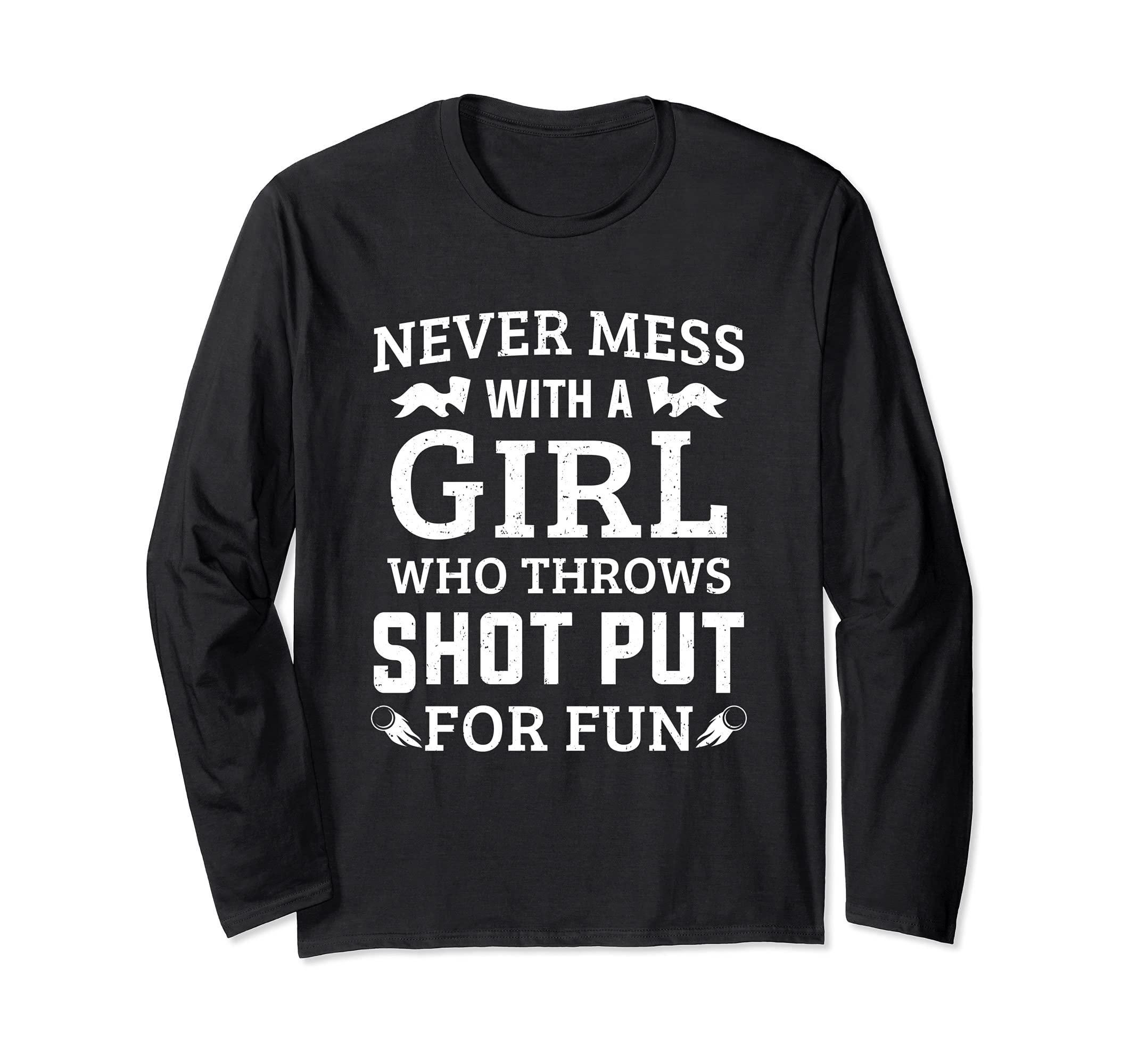 Discus Throwing Shot Put Discus Thrower Girl Track And Field Long Sleeve T-Shirt