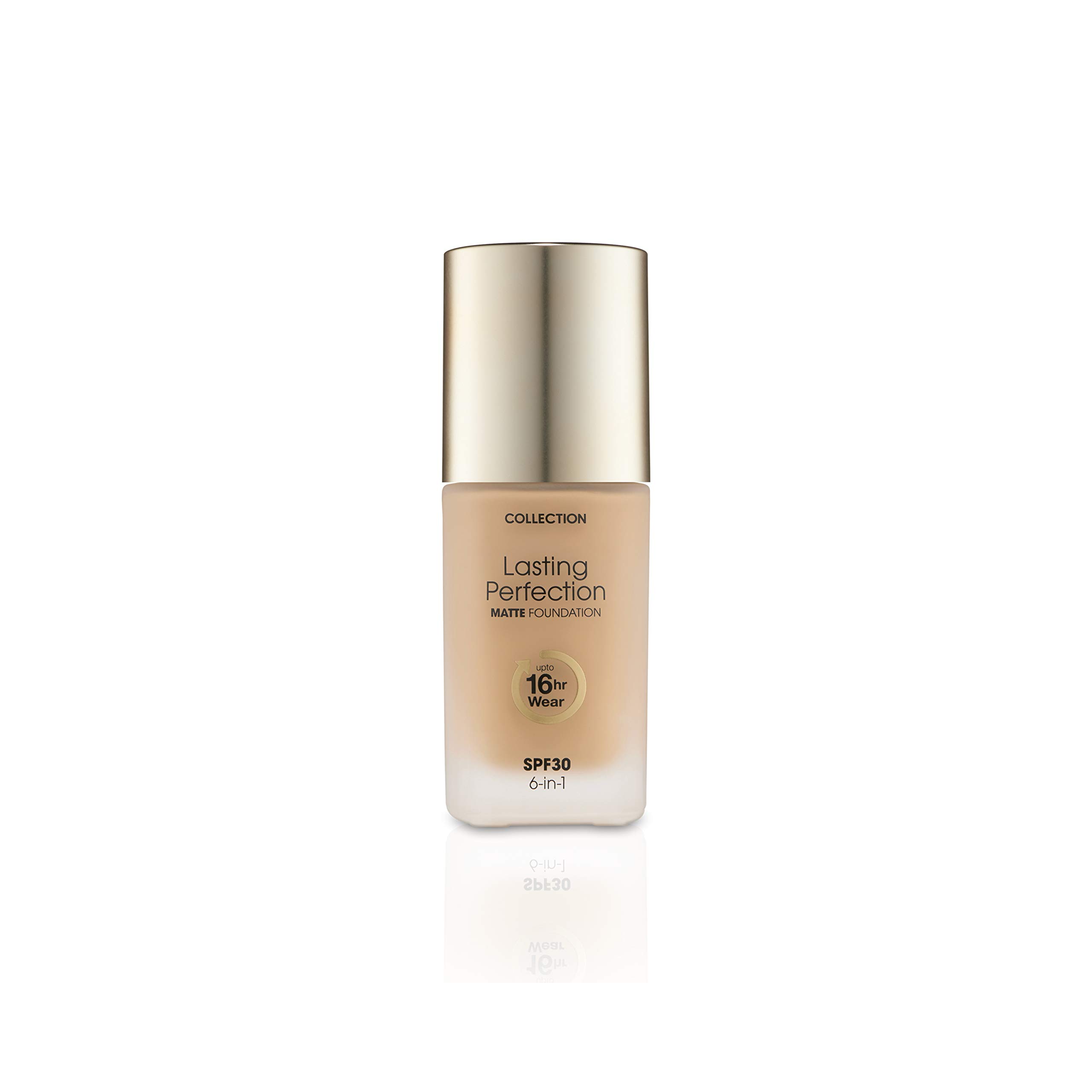 Collection Cosmetics Lasting Perfection Matte Foundation, Full Coverage, 27ml, Medium Caramel