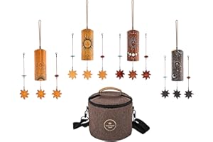 SONIC ENERGY Cosmic Bamboo Chimes Set For Calming Meditation, ASMR, Sound Healing Therapy, and Yoga