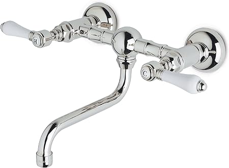 Rohl A1405 44xmtcb Rohl Bathroom Faucets Wall Mount Bridge Tap