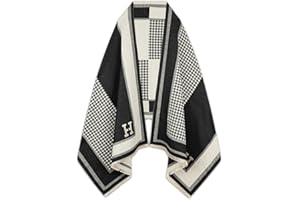 EXTREE Scarfs for Women Pashmina Silky Shawl Wrap for Evening Dressing Blanket Open Front Poncho Cape