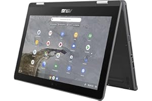 Asus Chromebook Flip C214 Ruggedized and Water Resistant Chromebook Laptop, 11.6” 360 Touchscreen 2 In 1, Intel N4000, 4GB LP