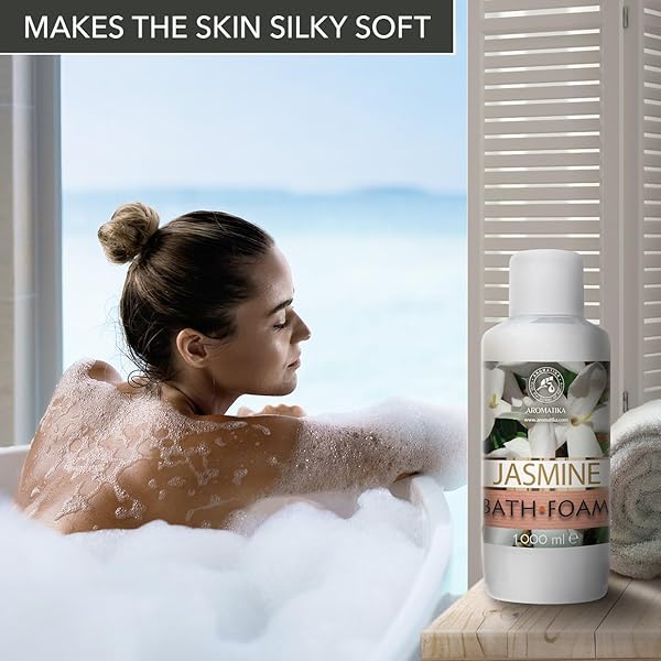 BATH FOAM JASMINE 34 FL OZ (1000ML) – BODY CARE – BEAUTY – BATHING – BODY CARE – WELLNESS – RELAX – AROMATHERAPY – SPA – EXOTIC AROMA – BUBBLE BATHS