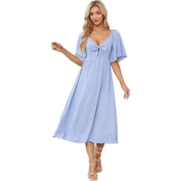 Amazon.com: Entro Women's V Neck Short Sleeve Pocket Maxi Dress (Medium,  Dusty Lavender) : Clothing, Shoes & Jewelry