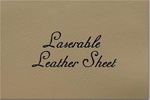 HARFINGTON Laserable Leather Sheets 18" x 12" x 0.04" Engraving Leatherette Sheets with Heat Press Laserable Leather Hat Patc