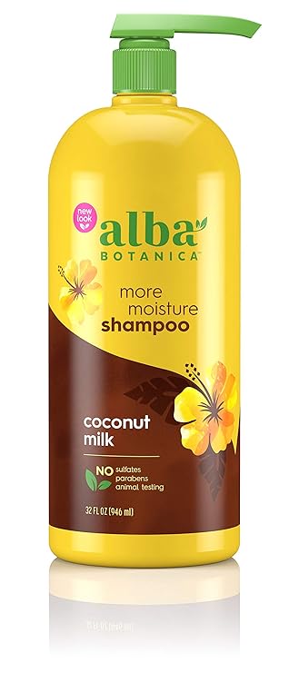 Amazon Com Alba Botanica More Moisture Shampoo Coconut Milk 32 Oz Beauty
