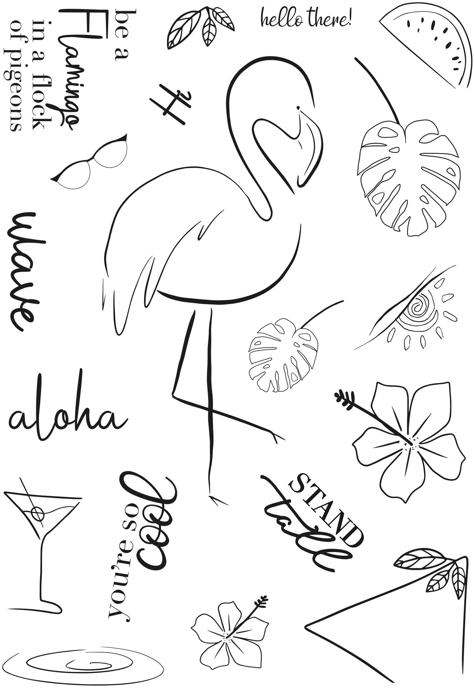 Creative Expressions Bonnita Moaby-Hello Sunshine-Clear Stamp Set, 6 x 8 inches