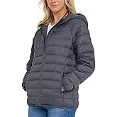 Spyder Packable Puffer Jacket Womens with Hood, Lightweight Full Zip Winter Quilted Womens Puffer Coat