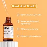 Q+A Super Food Facial Oil 30ml Jojoba Vitamin E Skin Nourishing Oil view 3