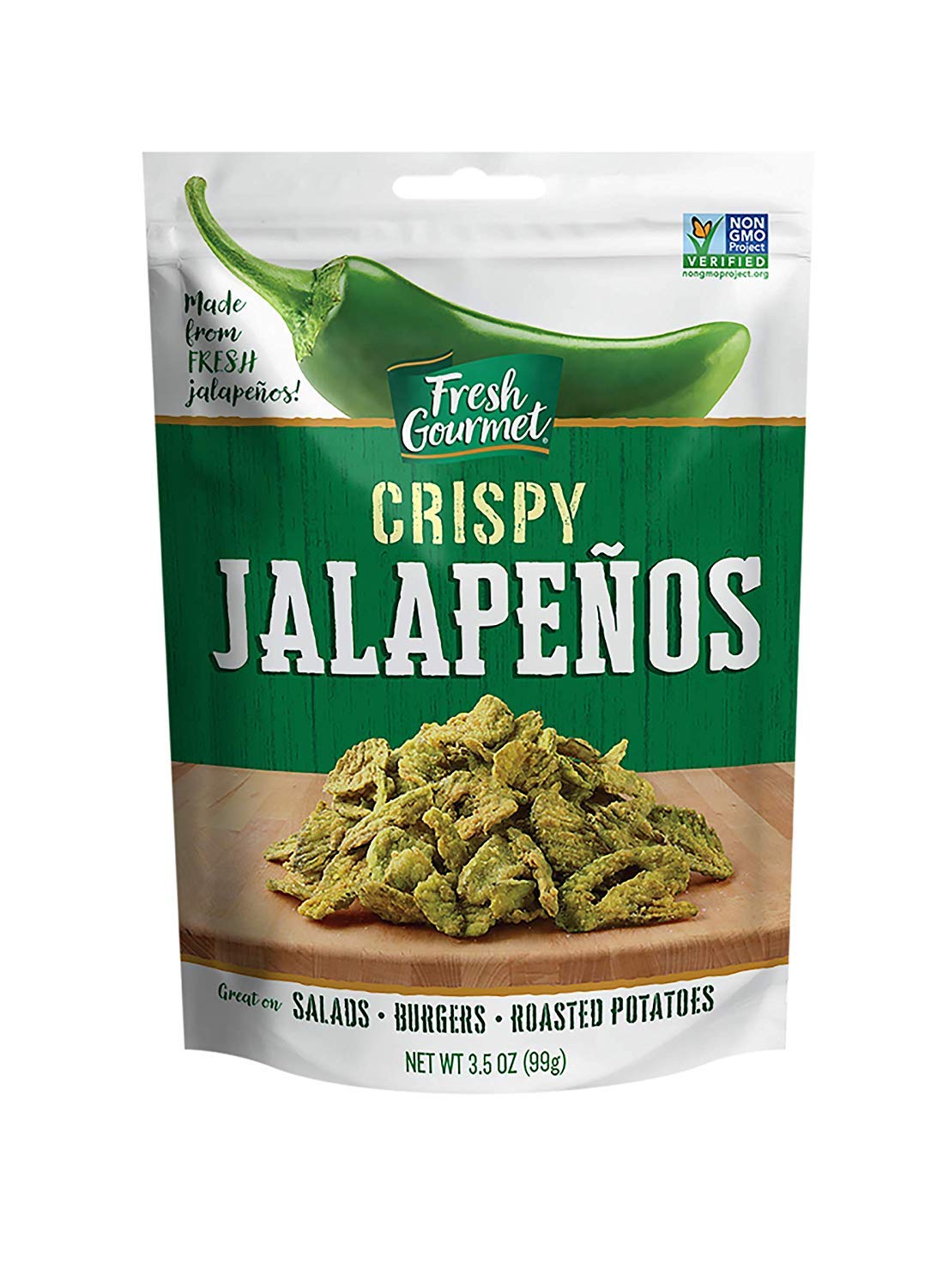 Buy Fresh Gourmet Cri Jalapenos, Lightly Salted, 3.5 Oz (Pack Of 6