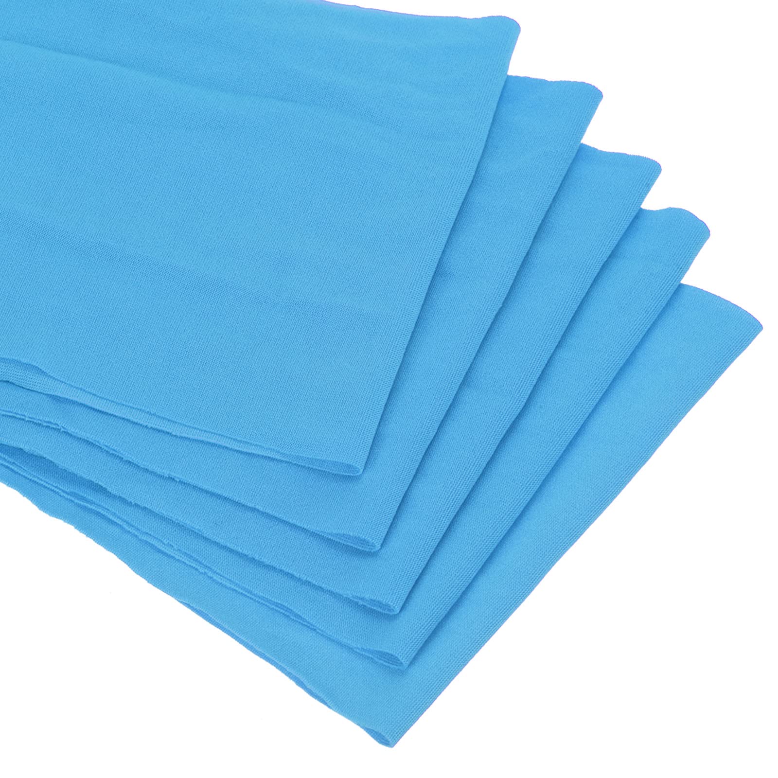 PATIKIL 14"x5" Stretch Chair Sashes Bow Sash, 10 Pack Elastic Chair Cover Bands Sashes Bow Tie for Wedding Banquet Events Decorations, Sky Blue