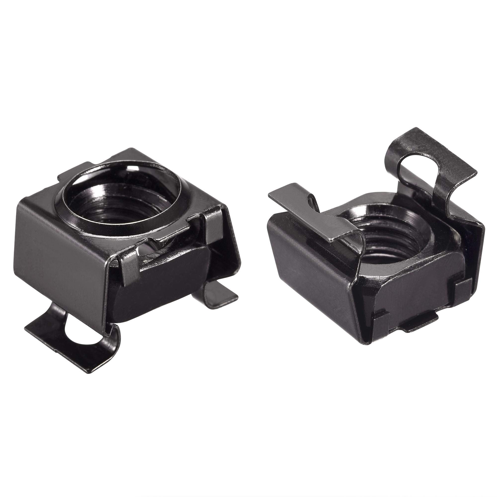 sourcing map Snap-in Cage Nuts - M12 x 1.75mm Carbon Steel Metric Nut for Server Shelve Cabinet 10pcs