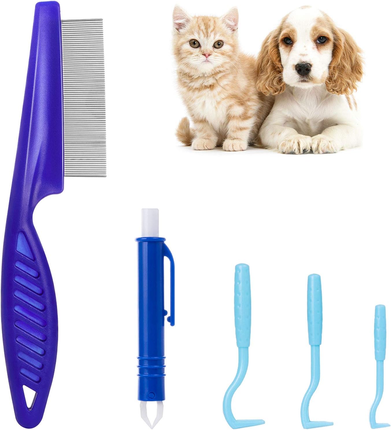 MELLIEX Tick Remover Tool Kit for Dog, Cat and Human Include 3 Pieces