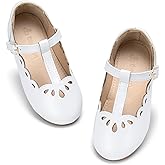 THEE BRON Mary Jane Shoes for Girls T-Strap Toddler Flats Patent Leather with Crafted Legacy