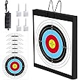 FENJANER Archery Target - 20'' Foam Targets for Backyard, Bow & Arrow Target with Rope for Recurve Bow Longbow or Compound Bow Shooting Practice