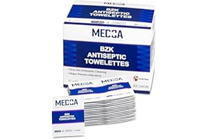 Hand Wipes – (Pack of 300) Benzalkonium Chloride Swabs Individual BZK Single-Use Packets by MEDca