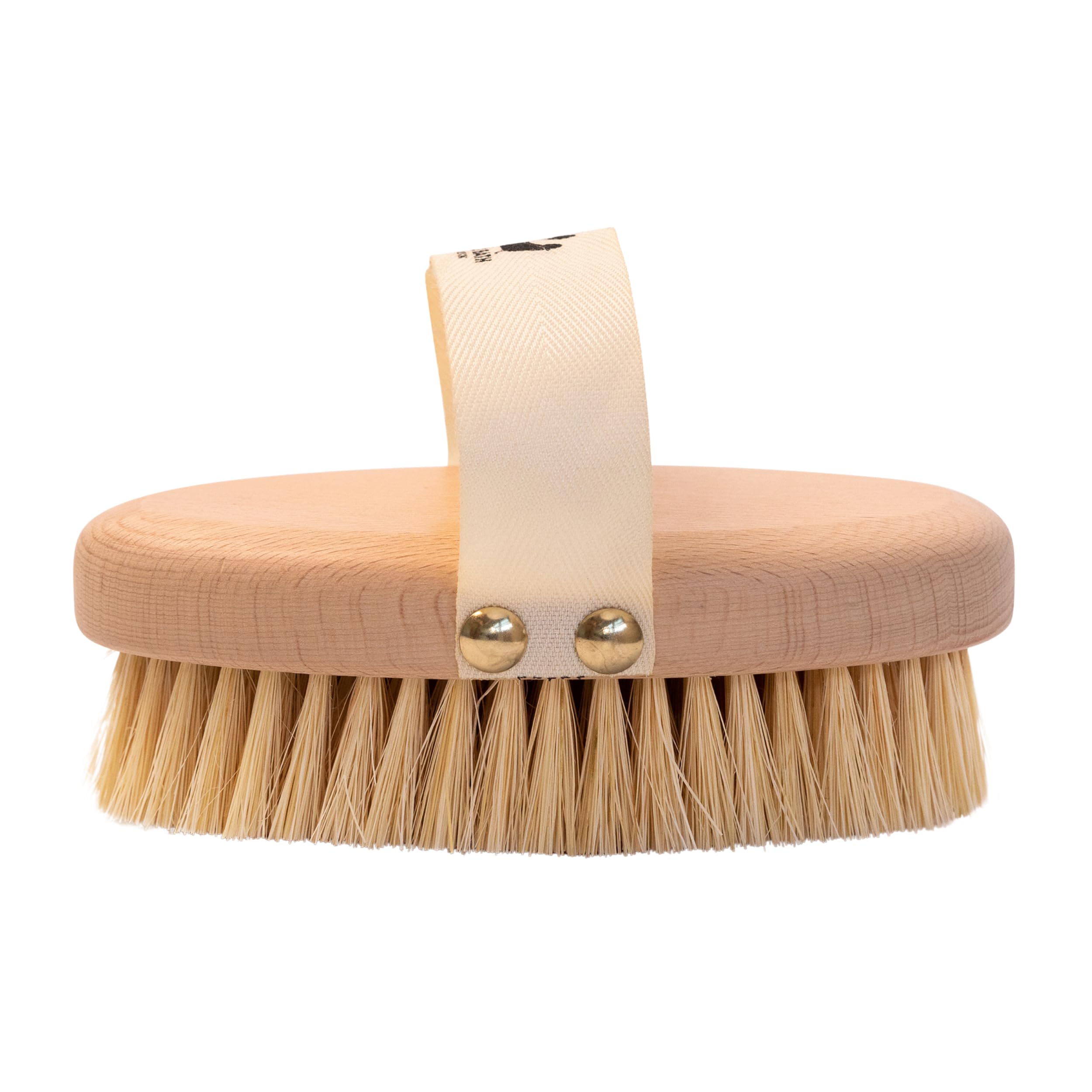 Eco Bath London Natural Sisal Massage Hand Brush - Dry Brushing Body Brush for Exfoliation and Improved Circulation, Natural Bristle Body Scrubber
