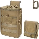 WYNEX Molle Dump Pouch, Tactical Foldable Mag Dump Pouch | Tactical Ammo Pouch, Mag Utility Roll Up Wiast Bag Drawstring for Belt Pack Accessories