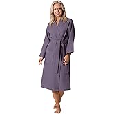 Turkish Linen Waffle Knit Lightweight Kimono Spa & Bath Robes for Women - Quick Dry - Soft