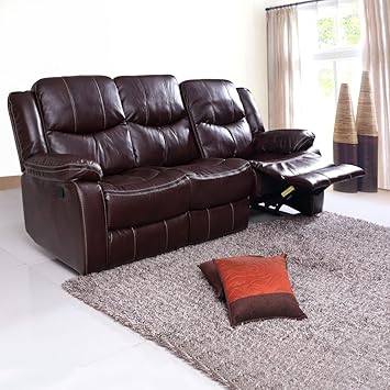 Evok Scotland Three Seater Recliner (Brown)